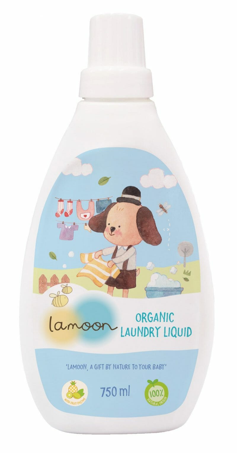 Lamoon – น้ำยาซักผ้าเด็ก ออร์แกนิค 750 ml, 2 ชิ้น