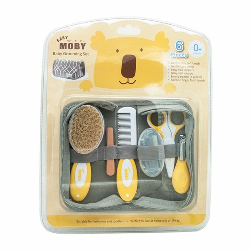 Baby Moby – ชุดอุปกรณ์ตัดเล็บ หวี แปรงสีฟันเด็ก  (Baby Grooming Set), 2 ชิ้น