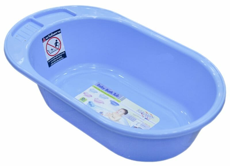 Nanny – อ่างอาบน้ำเด็กเล็ก รุ่น Baby Classic (สีฟ้า), 3 ชิ้น