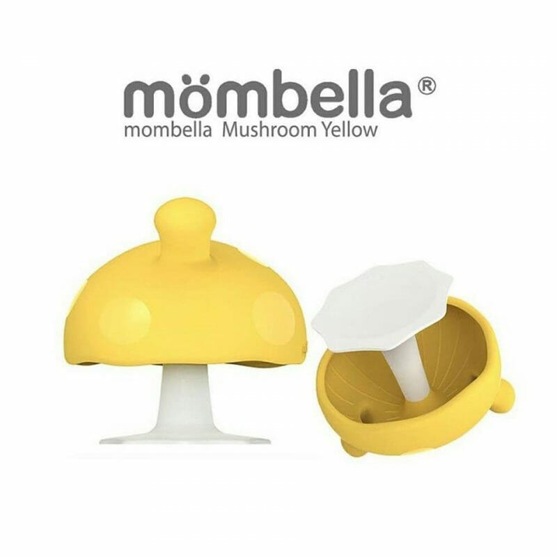Mombella Mushroom – ยางกัดรูปเห็ด มัมเบล่า (สีเหลือง), 2 ชิ้น