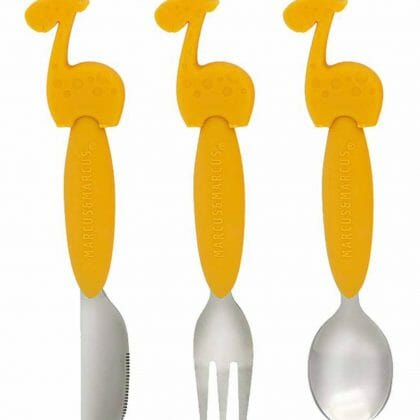 Marcus & Marcus – ชุดช้อนส้อมมีดไม่มีคม สำหรับเด็ก (Ollie) Cutlery Set, 2 ชิ้น