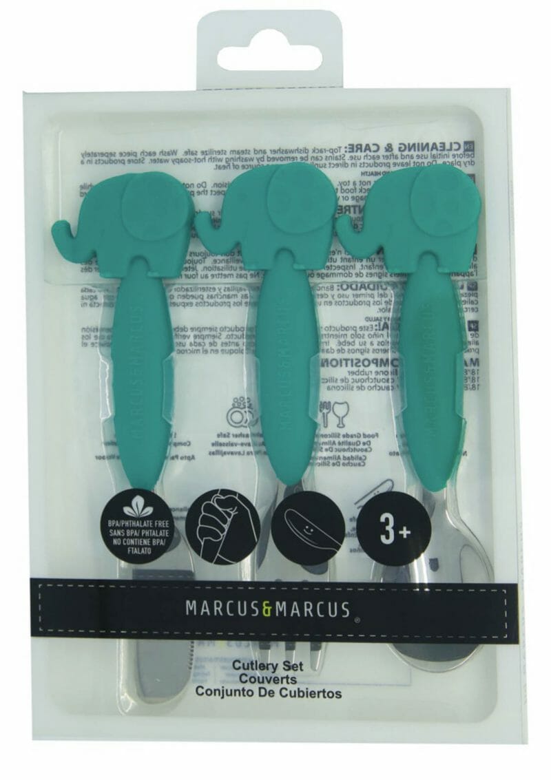 Marcus & Marcus – ชุดช้อนส้อมมีดไม่มีคม สำหรับเด็ก (Ollie) Cutlery Set, 2 ชิ้น