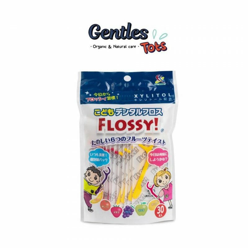 Flossy ไหมขัดฟันเด็ก แบบมีด้ามจับ (30 ชิ้น), 2 แพค