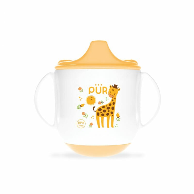 PUR – แก้วหัดดื่มล้มลุก 5902 (สีเหลือง)