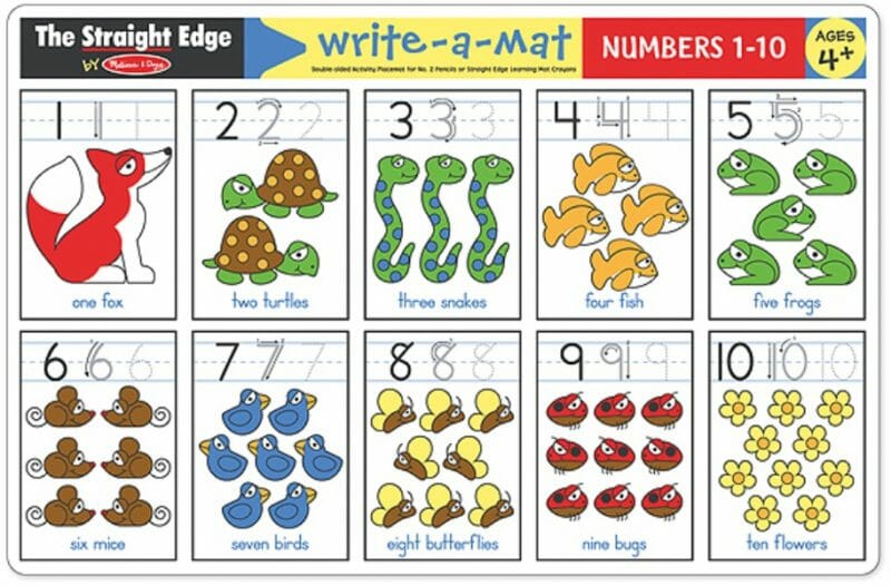 Melissa & Doug – รุ่น 5029 Learning Mat – Numbers, 3 ชิ้น